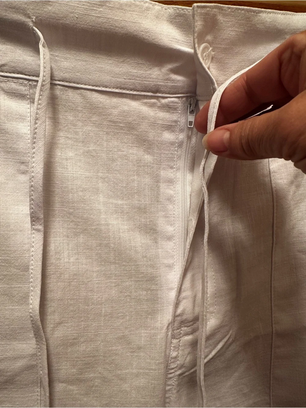 Psalter Men's Lightweight White Drawstring Pants sz.L